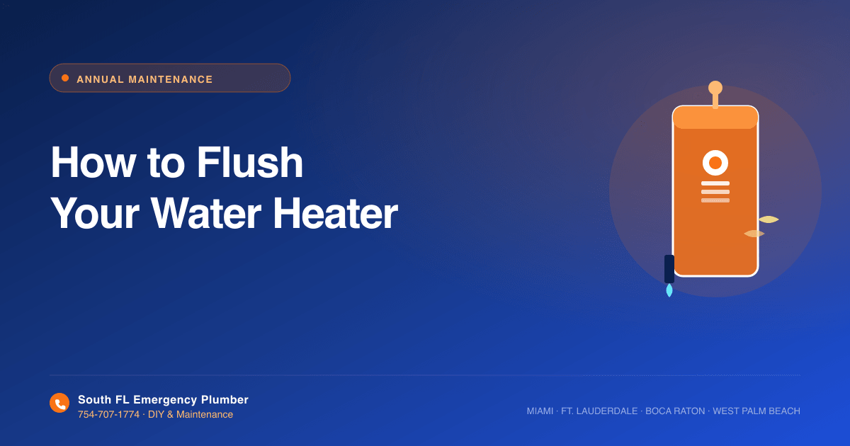 How to Flush Your Water Heater: A South Florida Homeowner's Guide