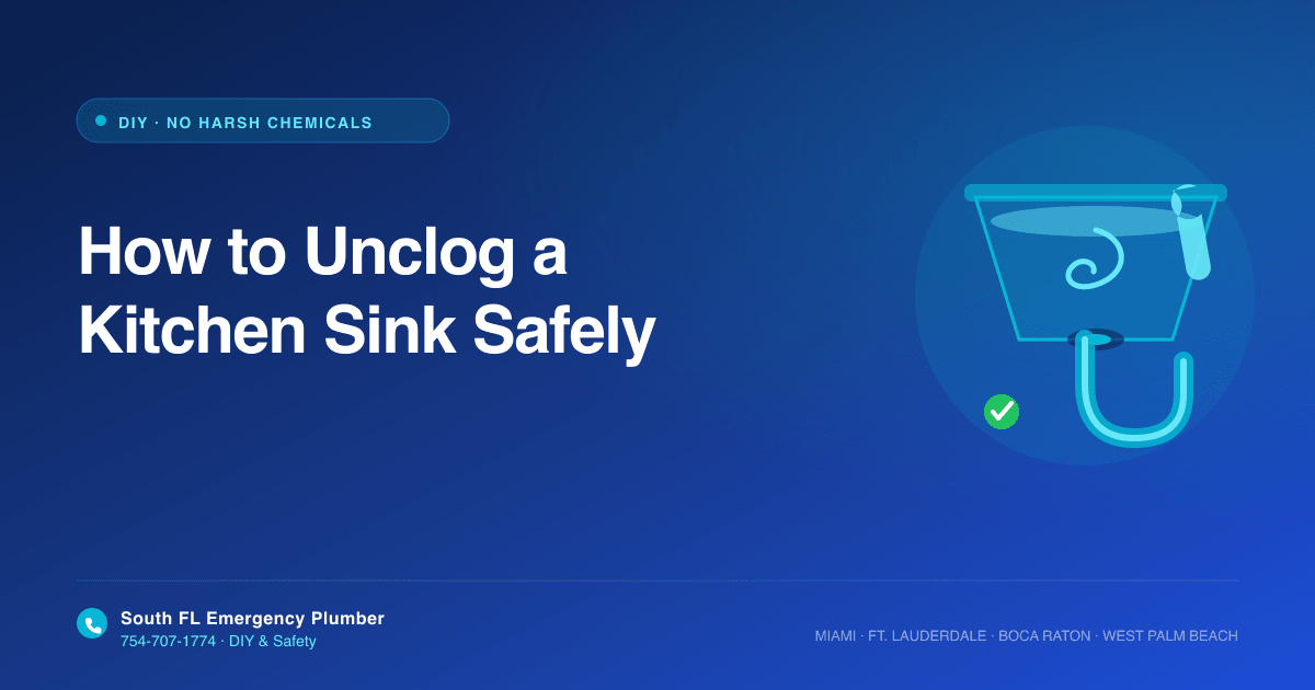 How to Unclog a Kitchen Sink Without Damaging Your Pipes